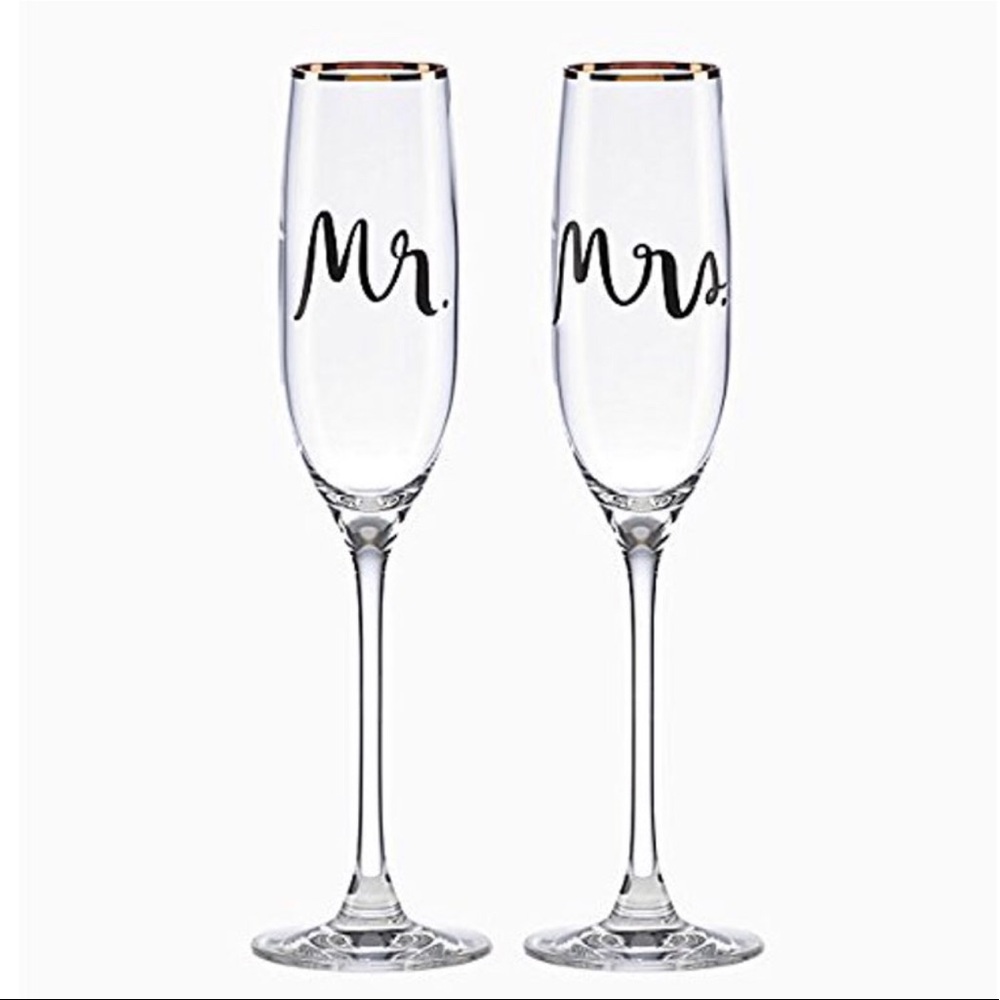 *NEVER USED* Kate Spade Champagne Flutes